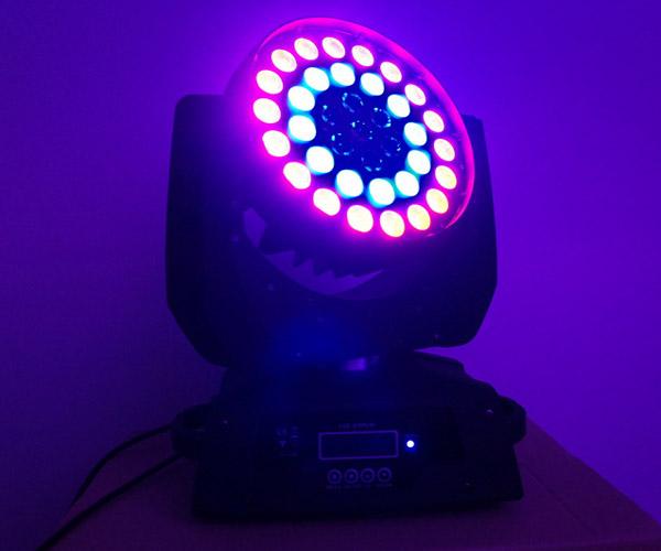 Lumières mobiles d'effet d'arc-en-ciel du DJ LED de disco de la tête DMX512 d'étape de lavage portatif de la lumière LED